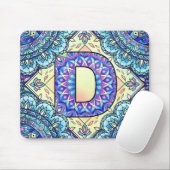 Alphabet D mandala Mousepad (Mit Mouse)