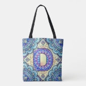 Alphabet D mandala Tasche (Rückseite)