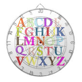 Alphabet Dartscheibe (vorne)
