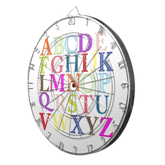 Alphabet Dartscheibe (Vorderseite rechts)