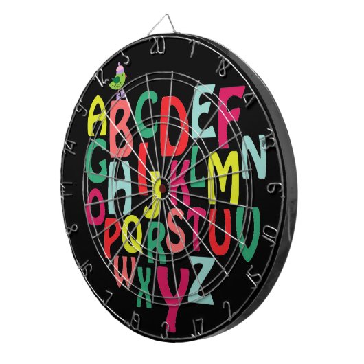 Alphabet Dartscheibe (Vorderseite rechts)