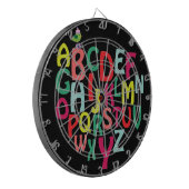 Alphabet Dartscheibe (Vorderseite Links)