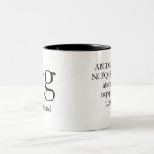 Alphabet der Typografie-Tasse - Garamond Zweifarbige Tasse (Mittel)