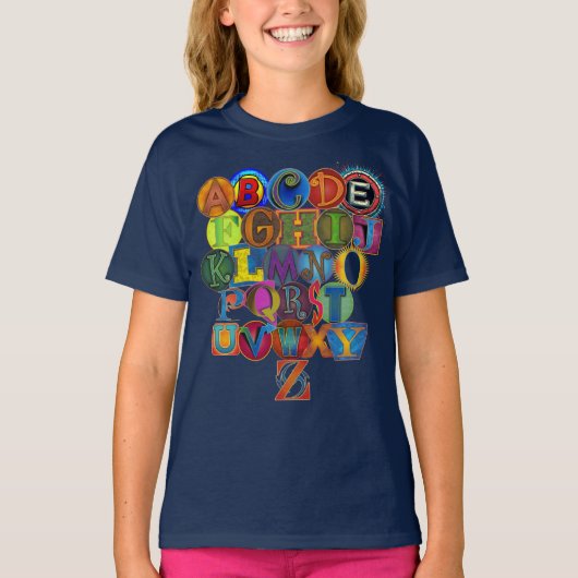 Alphabet des Kindes T-Shirt (Vorderseite)