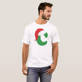 Alphabet des Weihnachtsbuchstabe-C T-Shirt (Vorne ganz)