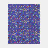 Alphabet Design Fleece Blanket (Vorderseite)