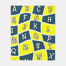 Alphabet-Design für Kinder-abcd-Design Fleecedecke