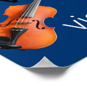 Alphabet Diagramm farbig mit Bildern für Kinder Poster (Ecke)