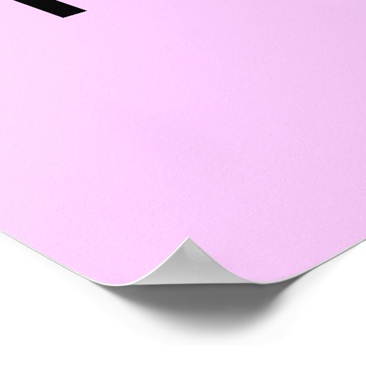 Alphabet Diagramm Pale Pink Poster (Ecke)