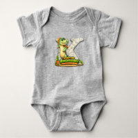 🦖✨ Alphabet Dino “K” Baby Body 👶💚