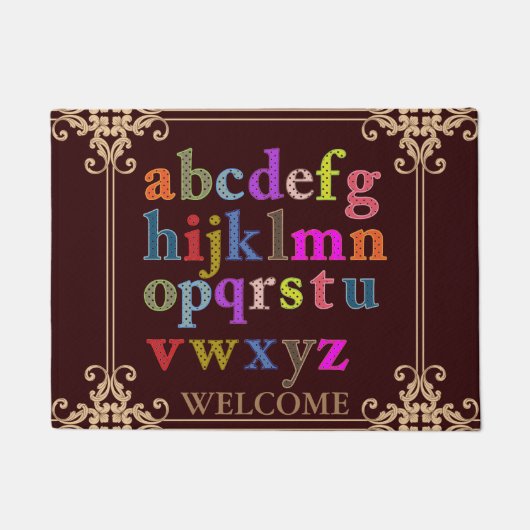 Alphabet Door Mat Fußmatte (Vorderseite)