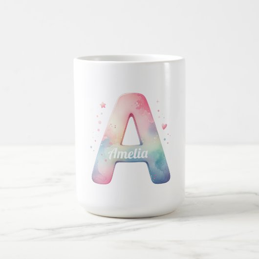 Alphabet Dream - Custom 'A' Wassercolor Tasse (Mittel)
