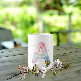 Alphabet Dream - Custom 'A' Wassercolor Tasse