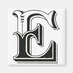 Alphabet e, Buchstabe e, Monogramm e, Buchstaben e Magnet