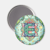 Alphabet E Magnet (Vorderseite/Rückseite)