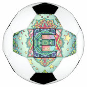 Alphabet E mandala Fußball (Vorderseite)