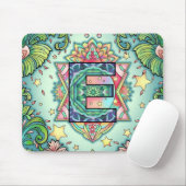 Alphabet E mandala Mousepad (Mit Mouse)