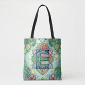 Alphabet E mandala Tasche (Vorderseite)