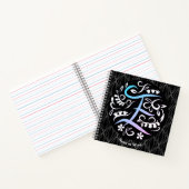 Alphabet E Monogram Handwriting Notizblock (Innenseite)