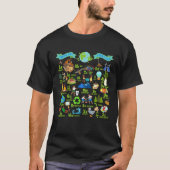 Alphabet Earth Day Every Day ABCs Save Planet Teac T-Shirt (Vorderseite)