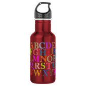 Alphabet Edelstahlflasche (Vorderseite)