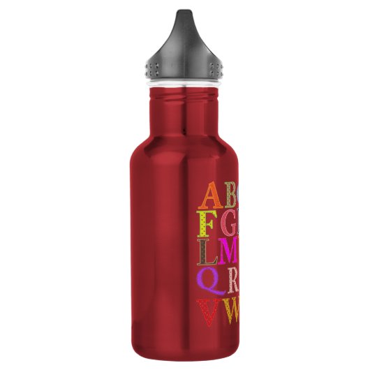 Alphabet Edelstahlflasche (Links)