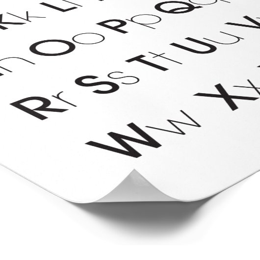 Alphabet Educational Poster (Ecke)