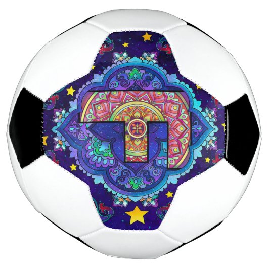 Alphabet F mandala Fußball (Gedreht)
