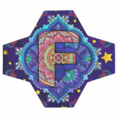 Alphabet F mandala Fußball (Flach)