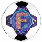 Alphabet F mandala Fußball (Vorderseite)