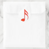 Alphabet F Runder Aufkleber (Tasche)