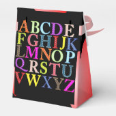 Alphabet Favor Box Geschenkschachtel (Rückseite)