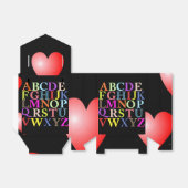 Alphabet Favor Box Geschenkschachtel (Ungefaltet)