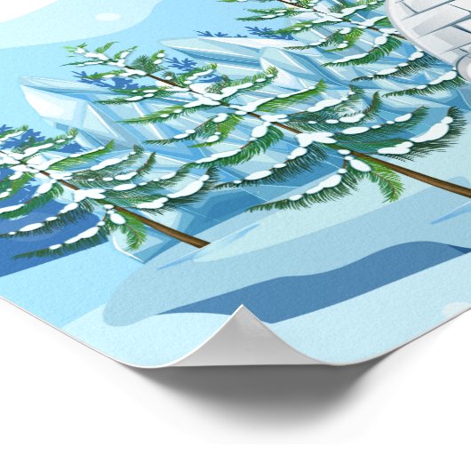 Alphabet Featuring Winter Poster (Ecke)