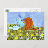 Alphabet Fiesta Armadillo Postkarte (Vorne/Hinten)