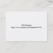 Alphabet-Flash-Karten Visitenkarte (Rückseite)