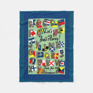 Alphabet Fleecedecke