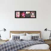 Alphabet Fotografie Collage, ZUHAUSE Letter Word A Leinwanddruck (Insitu (Schlafzimmer))