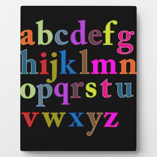 Alphabet Fotoplatte (Vorderseite)