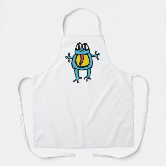 Alphabet - Frosch Schürze (Vorderseite)