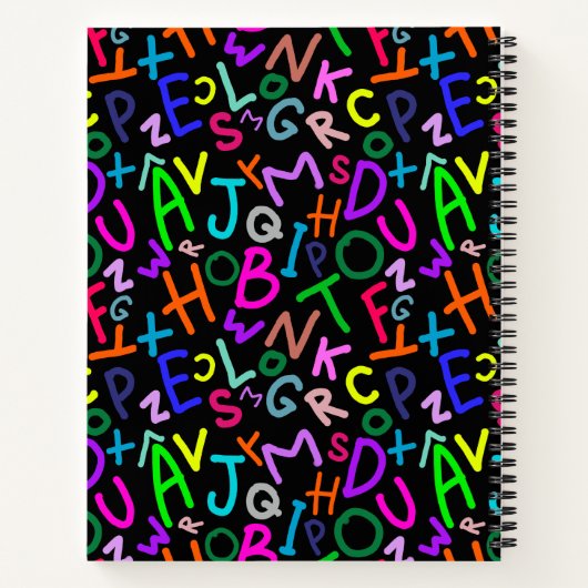 Alphabet Fun Notebook Notizblock (Rückseite)