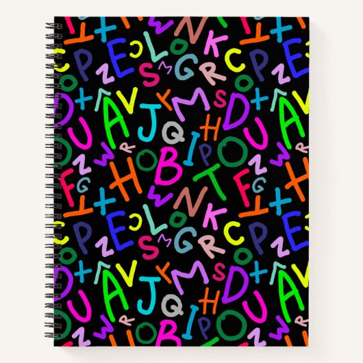 Alphabet Fun Notebook Notizblock (Vorderseite)