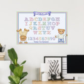 Alphabet Fun Teddy Bears Poster (Heimbüro)