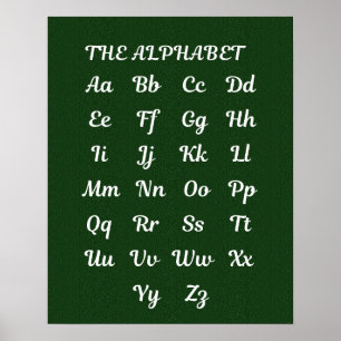 Alphabet für Bildung, Briefposter Poster