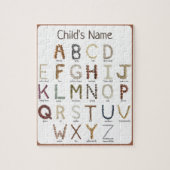 Alphabet für Bildung Puzzle (Vertikal)