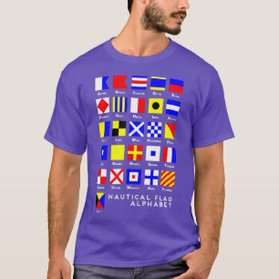 Alphabet für die Signalflagge T-Shirt