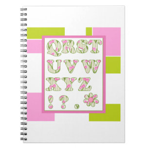 Alphabet für Kinder, das Alphabet lernen, ABC Notizblock