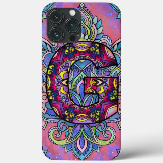 Alphabet G mandala Case-Mate iPhone Hülle (Rückseite)