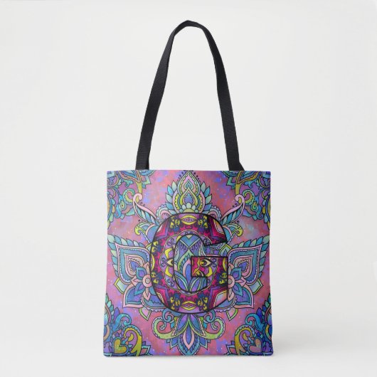 Alphabet G mandala Tasche (Vorderseite)