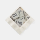 Alphabet Game Letter Tiles Serviette (Ecke)